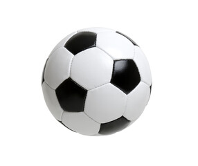 Soccer ball on white