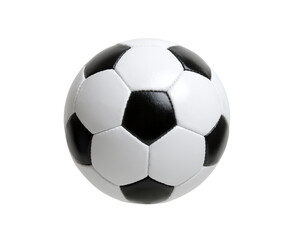 Soccer ball on white