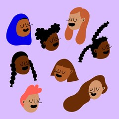 Eight Womxn portraits