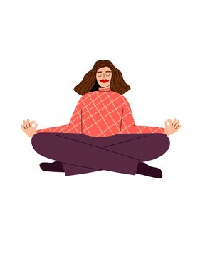 Woman Meditating - self care