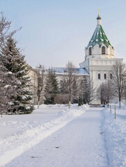 Ipatievsky Monastery in Kostroma in winter