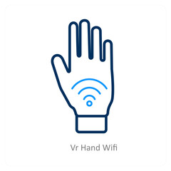 Obraz premium Vr Hand Wifi