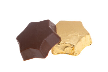 chocolate candies isolated