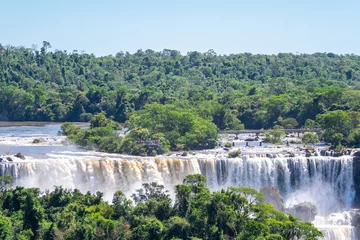Foto op Aluminium amazing view of iguazu waterfalls from brazilian side © jon_chica