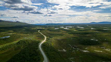 Am  Flatruetvägen, der höchstgelegenen Passstrasse in Schweden