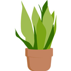 Aesthetic Plant Leaf With Pot (8)