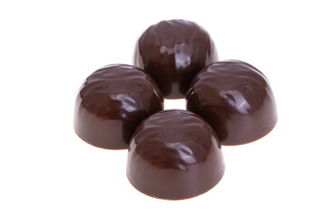 chocolate candies isolated