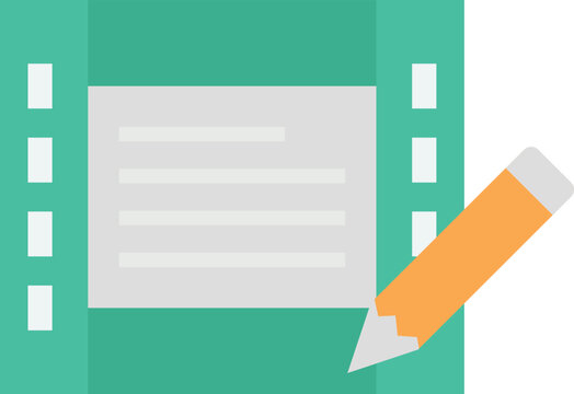 Screenwriting Vector Icon
