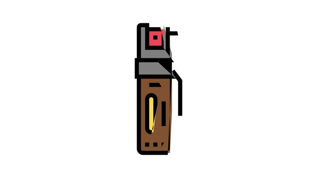 pepper spray color icon animation