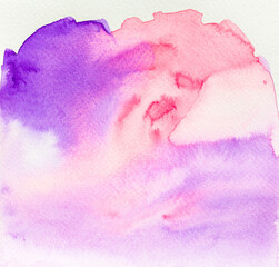 Abstract Hand painted Watercolor Colorful wet background on paper. Watercolor texture for creative wallpaper or design art work. Pastel colors