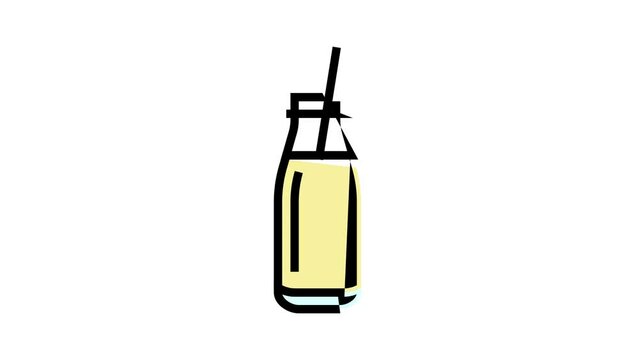 milk beverage drink color icon animation