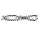 Lignes en zigzague imbriqué formant des dents en continue.