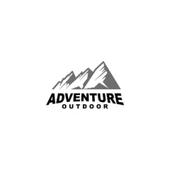Mountain adventure outdoor logo design	