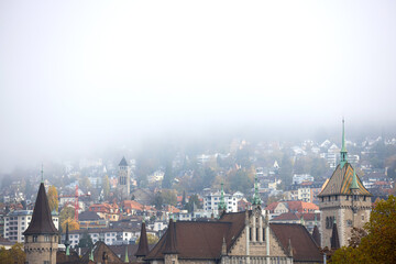 Fototapeta na wymiar the historic swiss city of zurich