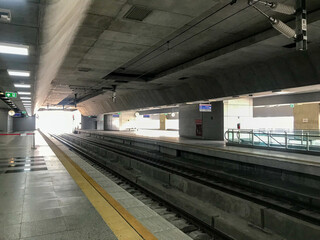 Obraz premium train in subway