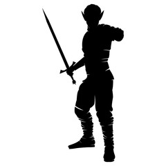 Simple character silhouette design