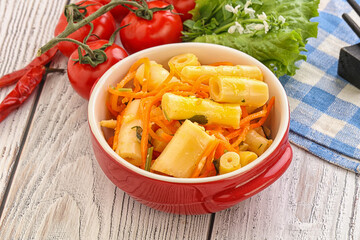 Korean food - pickled bamboo stalks