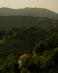 Landscape in the mountains near Aranzazu, Basque Country, Spain