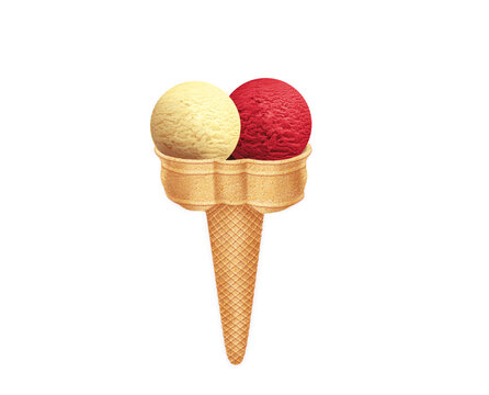 glace, cr&ecirc;me, c&ocirc;ne, dessert, cr&egrave;me glac&eacute;e, aliment, froid, bonbon, &eacute;t&eacute;, gaufres, rafra&icirc;chissement, sucre, d&eacute;licieux, cornet, deux trois boules, color&eacute; parfums
