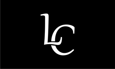 logo LC line art modern