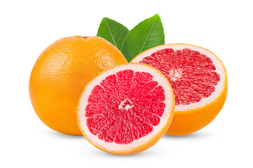 Grapefruit citrus fruit isolated on trransparent png