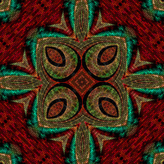 3d effect - abstract geometric mosaic style gradient pattern