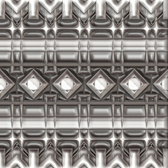 3d effect - abstract geometric metallic surface pattern