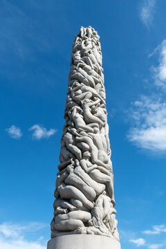 Skulpturen Park- Frogner Park Gustav Vigeland in Oslo, Norwegen 