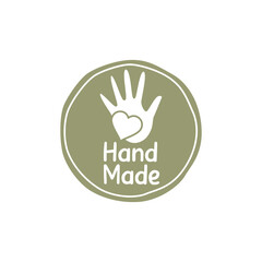 Handcrafted product label icon logo vector template