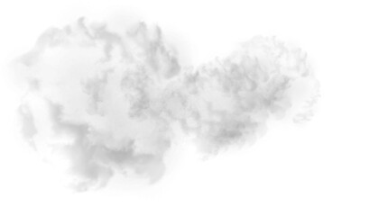 Realistic fluffy dense clouds on atransparent png Background. Element for your creativity. Smoke and clouds. Realistic smoke PNG. © Sami