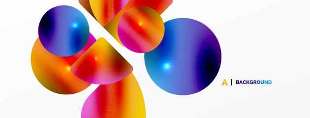 Transparent effects geometric abstract background. Minimalist wallpaper, banner, background or landing