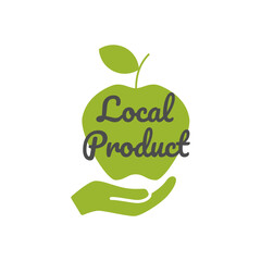 local product label  logo or icon design template