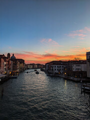 Fototapeta premium sunset over the river