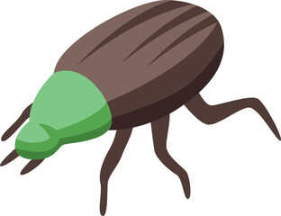 Field bug icon isometric vector. Field insect. Garden bug