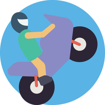 Biker Vector Icon
