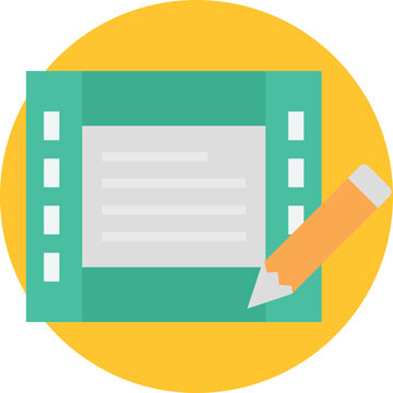 Screenwriting Vector Icon
