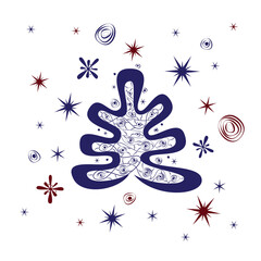 Stylized Christmas tree