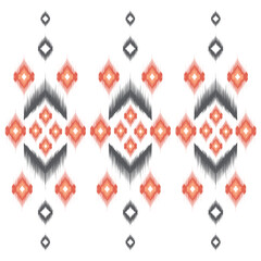 Abstract ethnic ikat chevron pattern background. ,carpet,wallpaper,clothing,wrapping,Batik,fabric,Vector illustration.embroidery style
