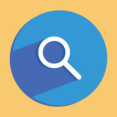 search box flat icon button vector
