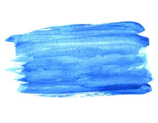 Dekorativer Pinselbanner in blau - Wasserfarbe Hintergrund