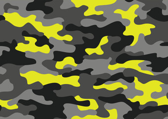 Camouflage seamless pattern military texture. Abstract modern endless camo backgound. Fabric textile print template. Vector illustration.