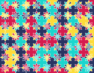 Beautiful and colorful vector pattern. Seamless vector pattern. Textile and fabric pattern. Simple and Stylish pattern.