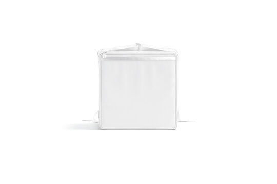 Blank White Delivery Bag With Strap Mockup, Front View