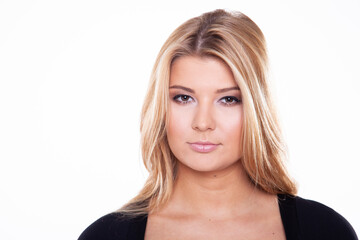 Naklejka premium portrait of beautiful blonde woman
