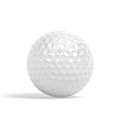 Golf ball isolated on white background. 3d illustration.