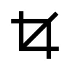 Fototapeta premium Crop Vector Icon