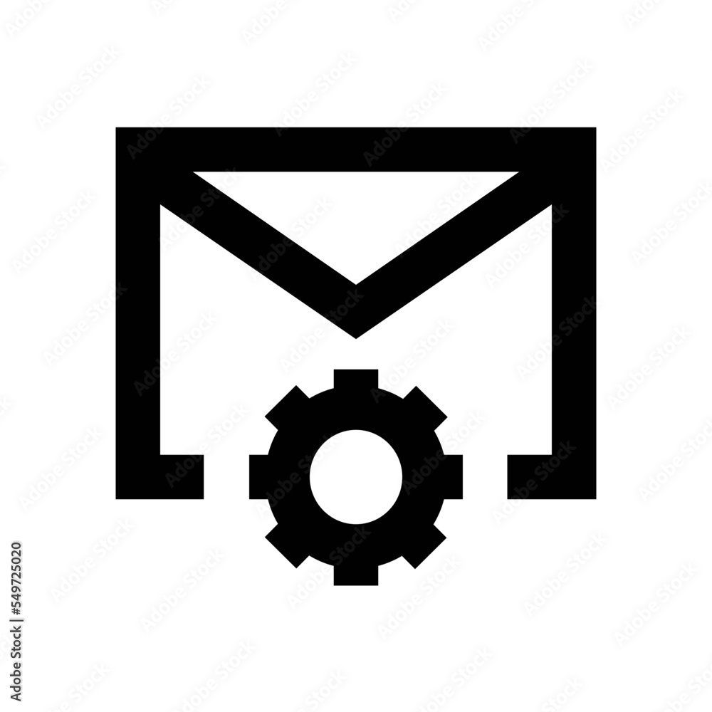 Canvas Prints email setting vector icon