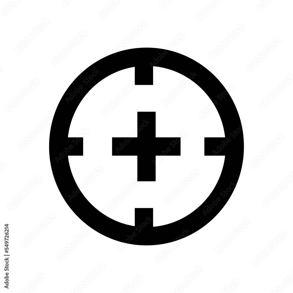 Sticker target vector icon