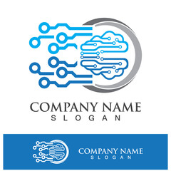 Technology logo images illustration design