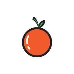 orange icon vector illustration logo design
